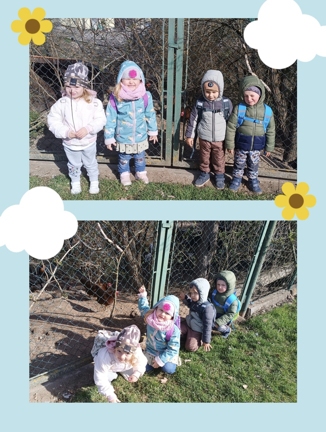 Slepičky jsme objevili a dobře jsme je nakrmili :-)