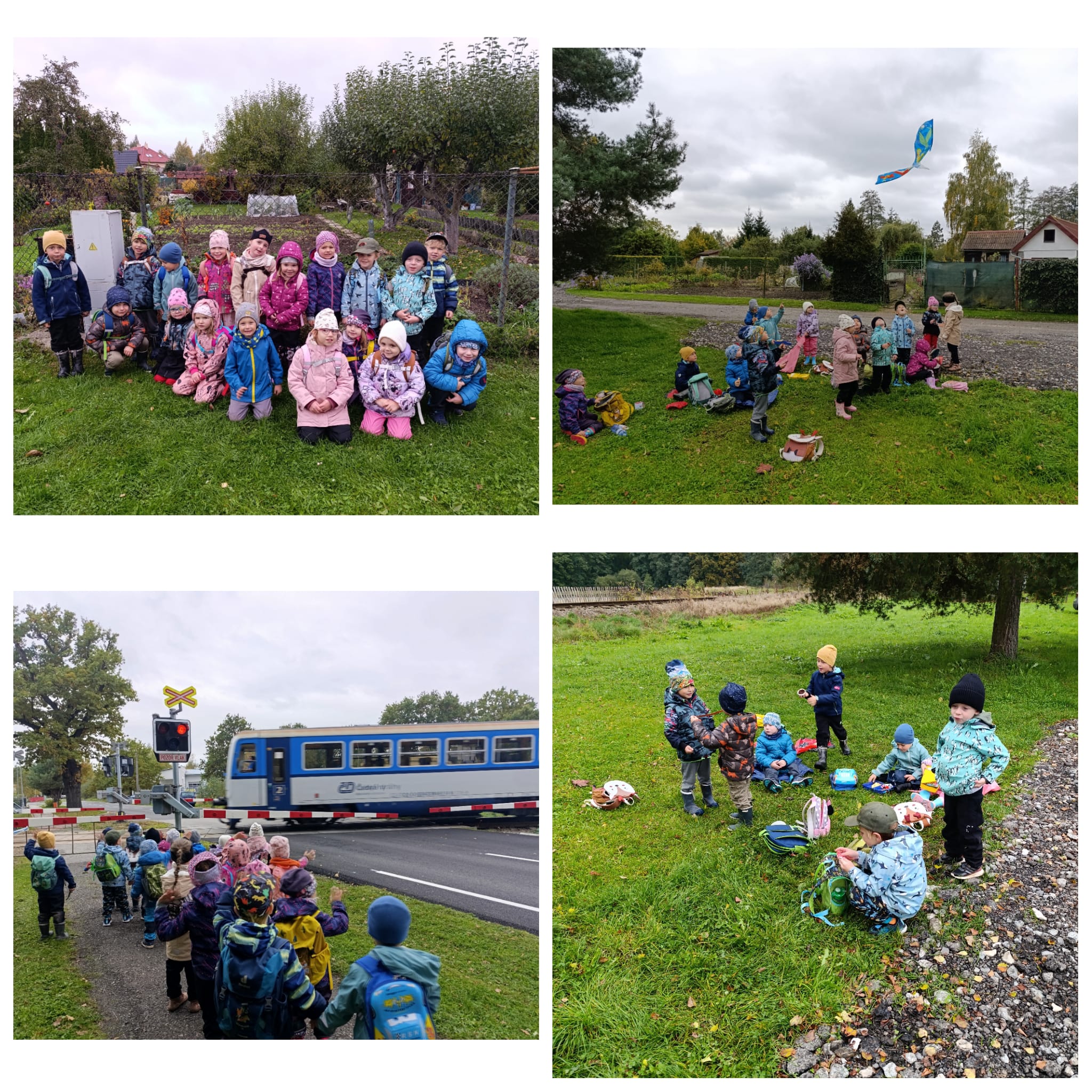 Na zahrádky jsme zašli, spousta ovoce našli, draka si pustili a zábavu užili