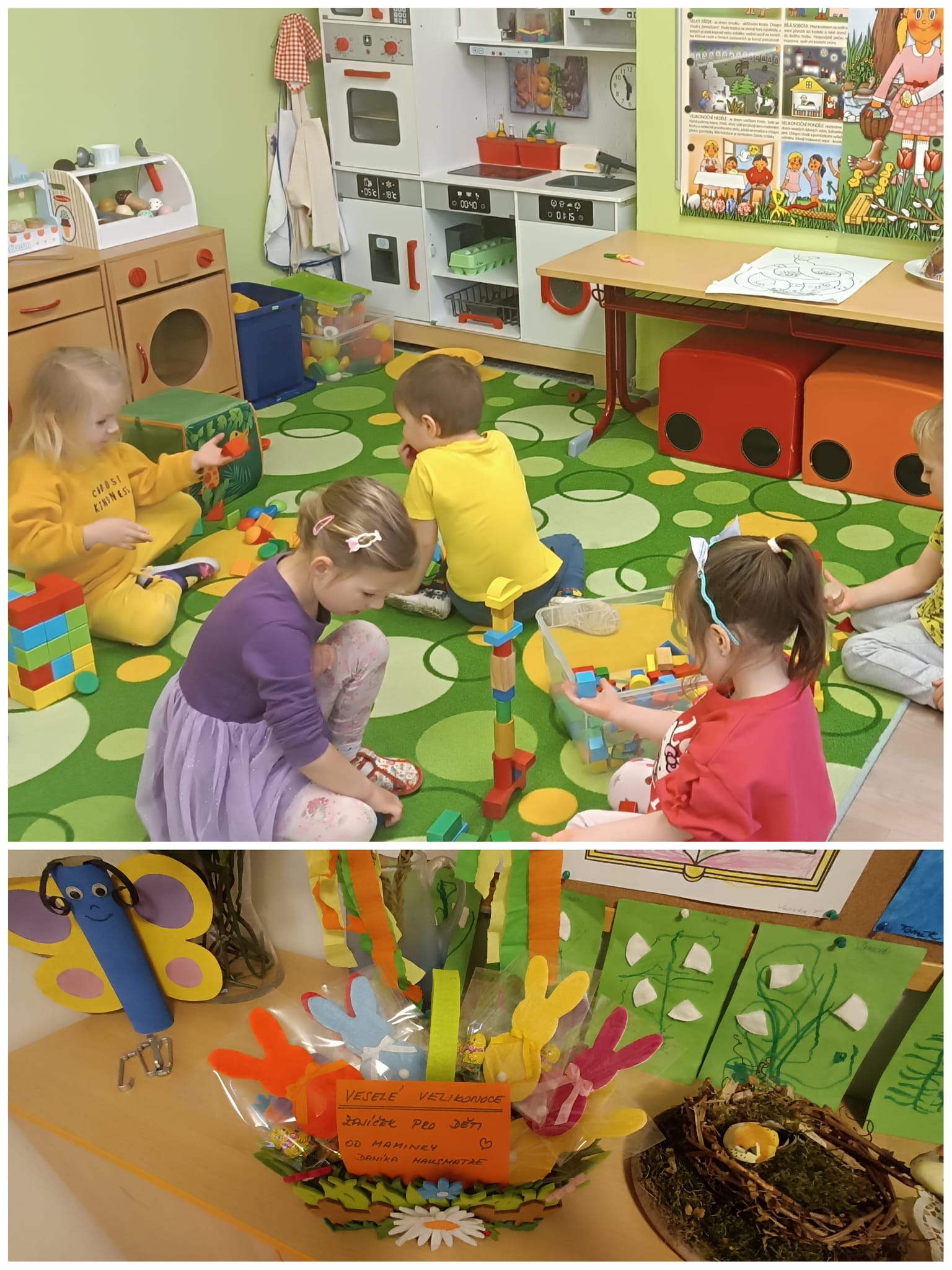 Jsme dnes všichni veselí, zajíčka od Daníka jsme dostali.